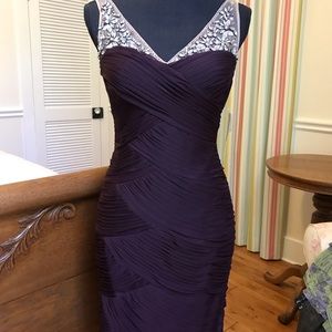 Deep purple cocktail dress